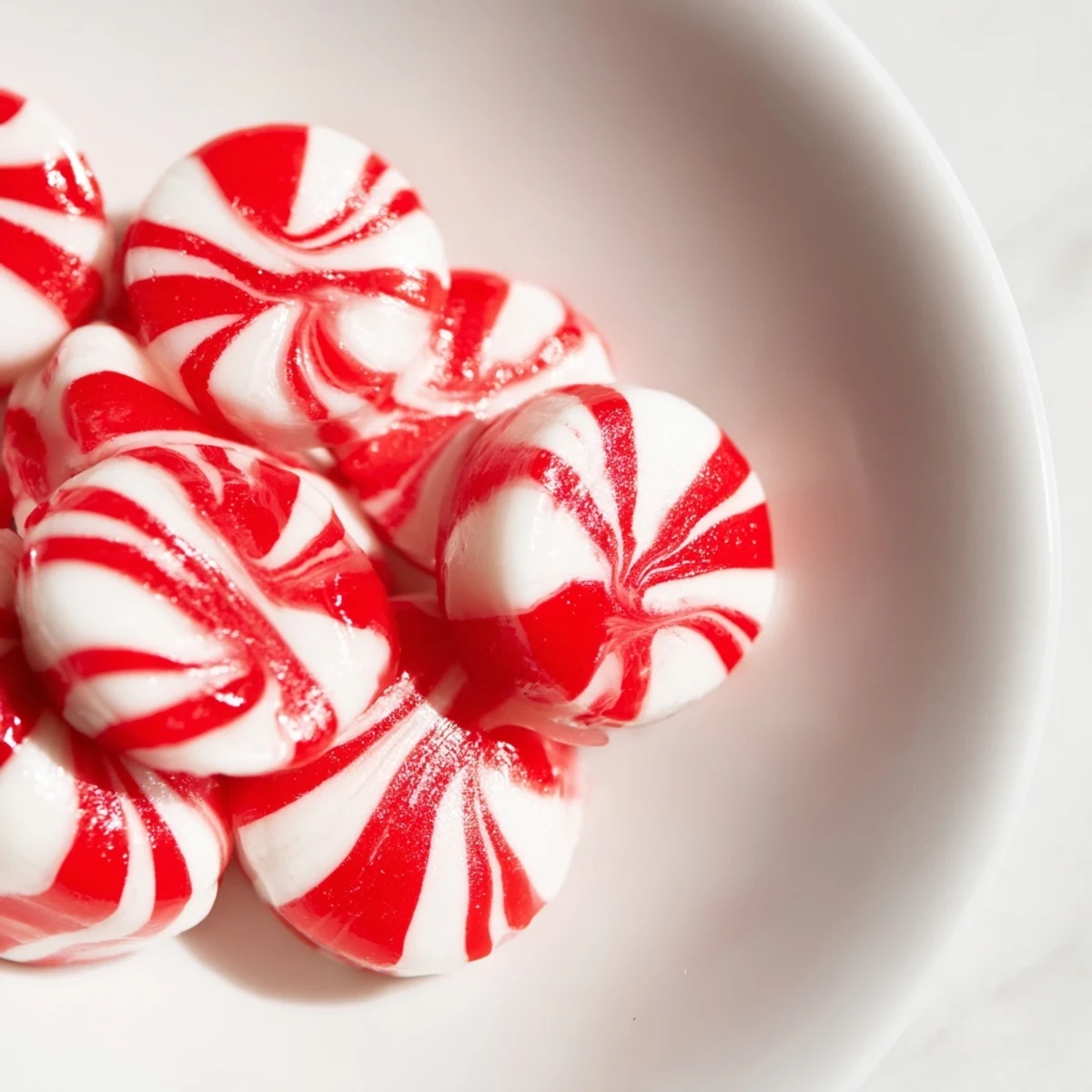 Shiny, melted peppermint candies create a beautiful, edible No-Bake Peppermint Candy Bowl perfect as a festive dish.