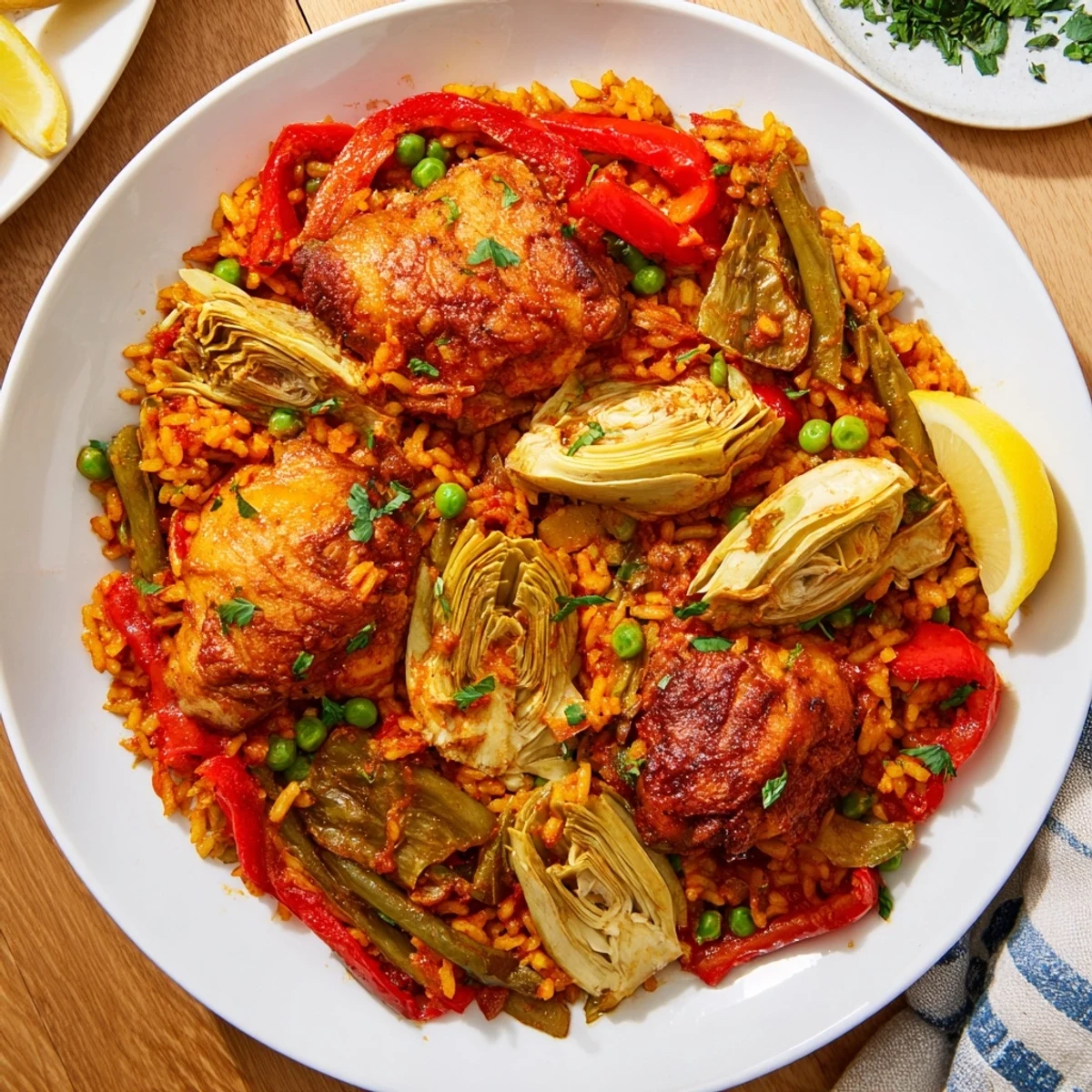 Authentic Paella Chicken Artichokes