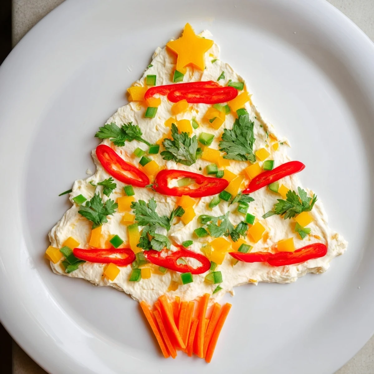 Get ready for the holidays with a vibrant Chili Pepper Christmas Tree Dip, full of fresh flavors and spice.