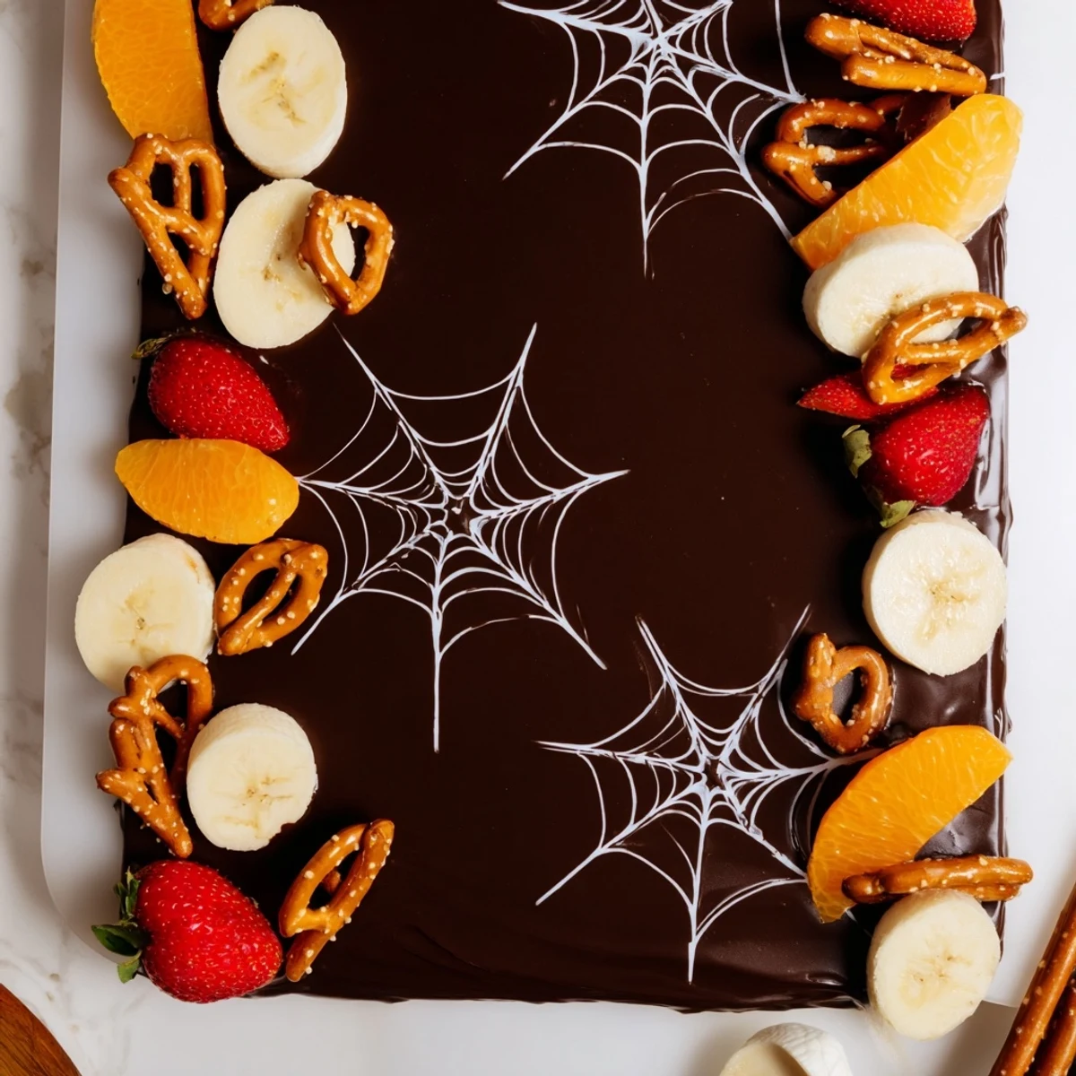 Spiderweb Chocolate Ganache Board