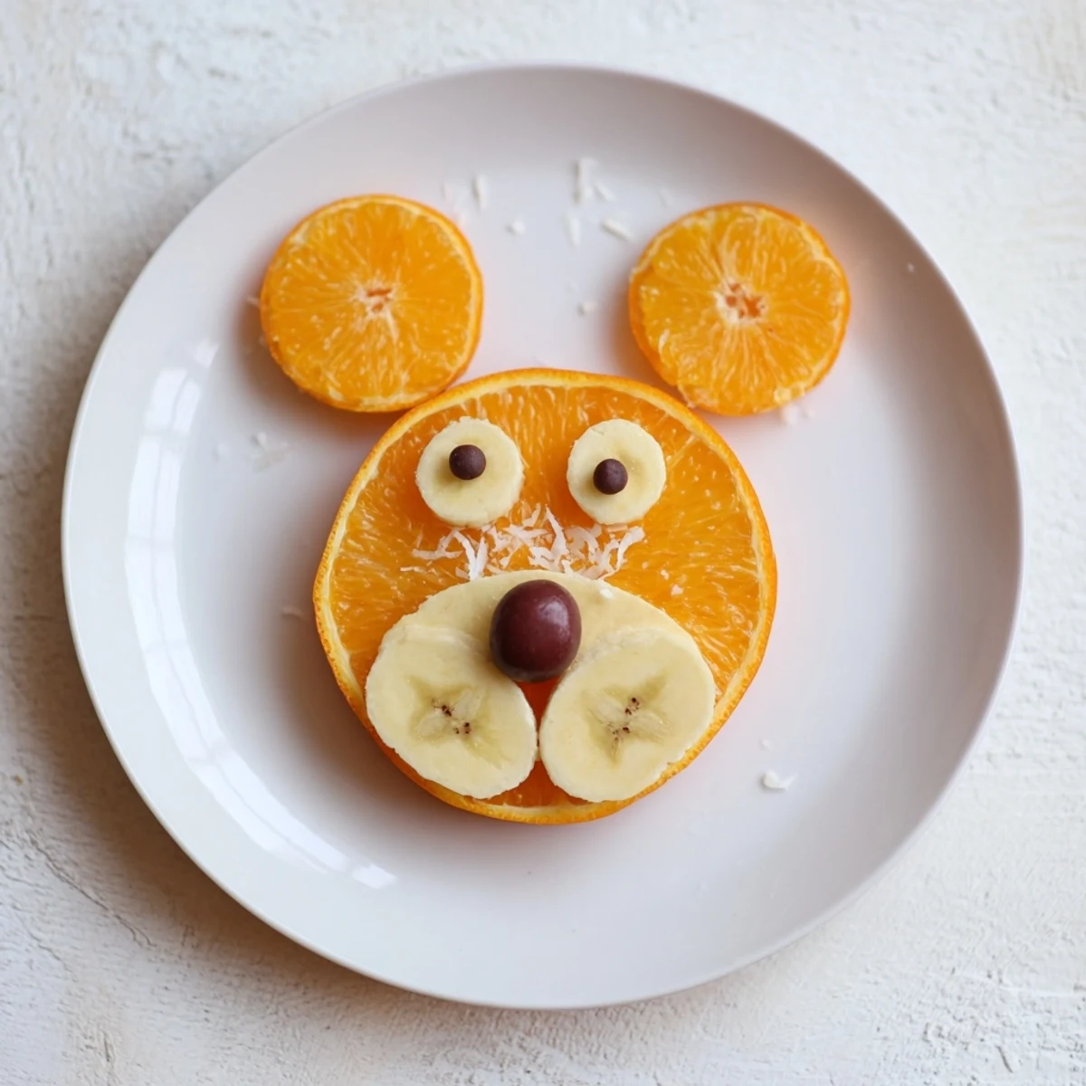 Orange Slice Bear Face