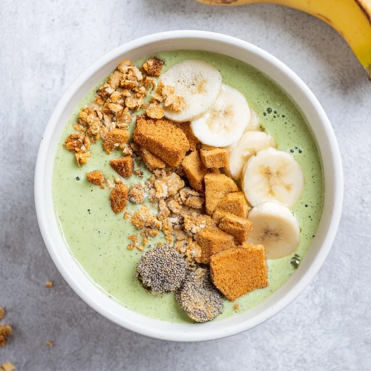 Gingerbread Cookie Matcha Bowl