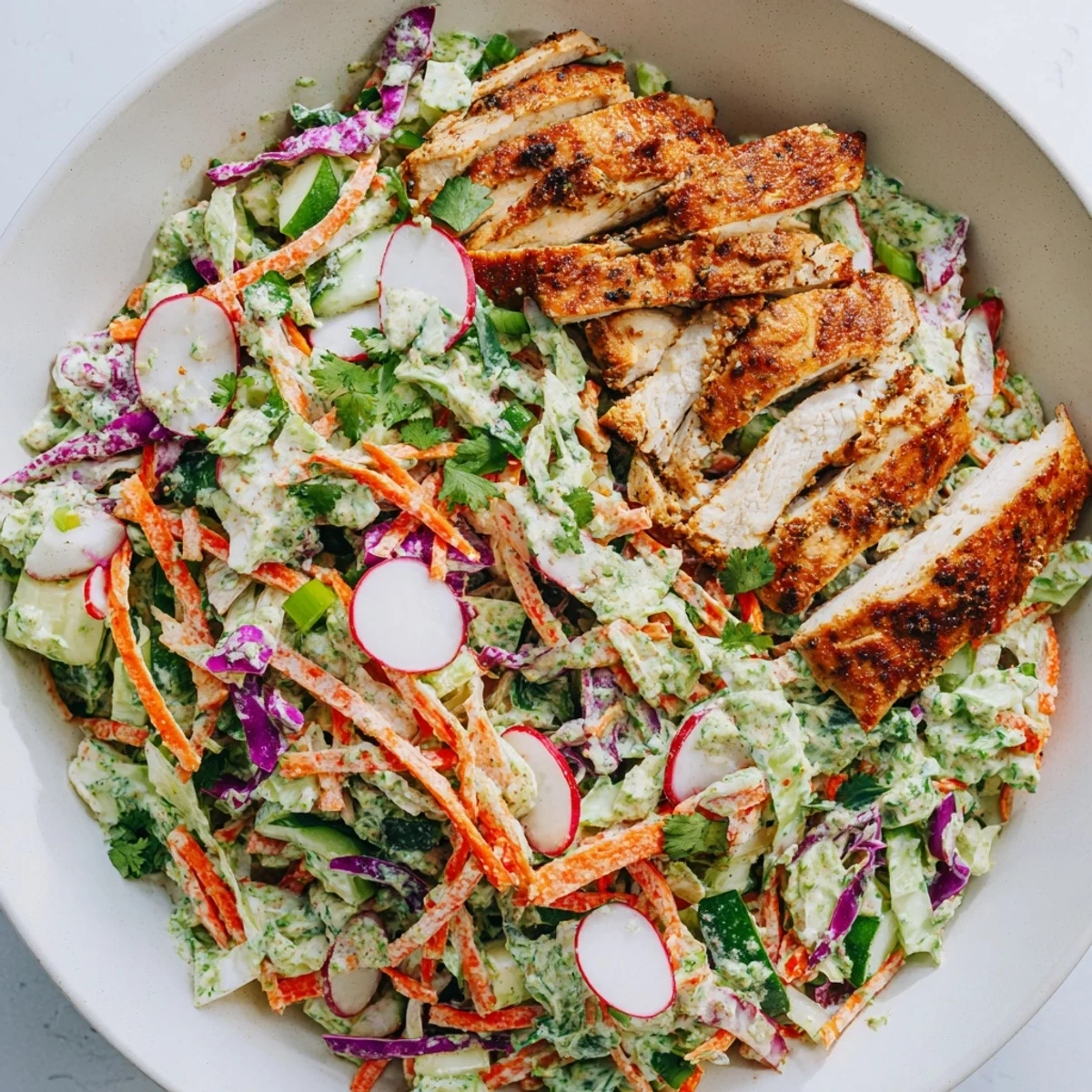 Green Goddess Cabbage Slaw