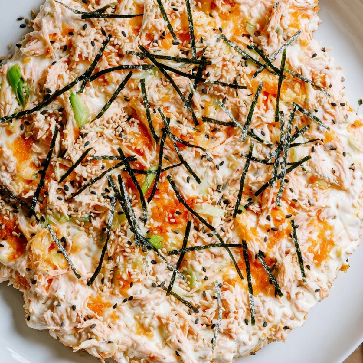 Creamy Salmon Sushi Bake
