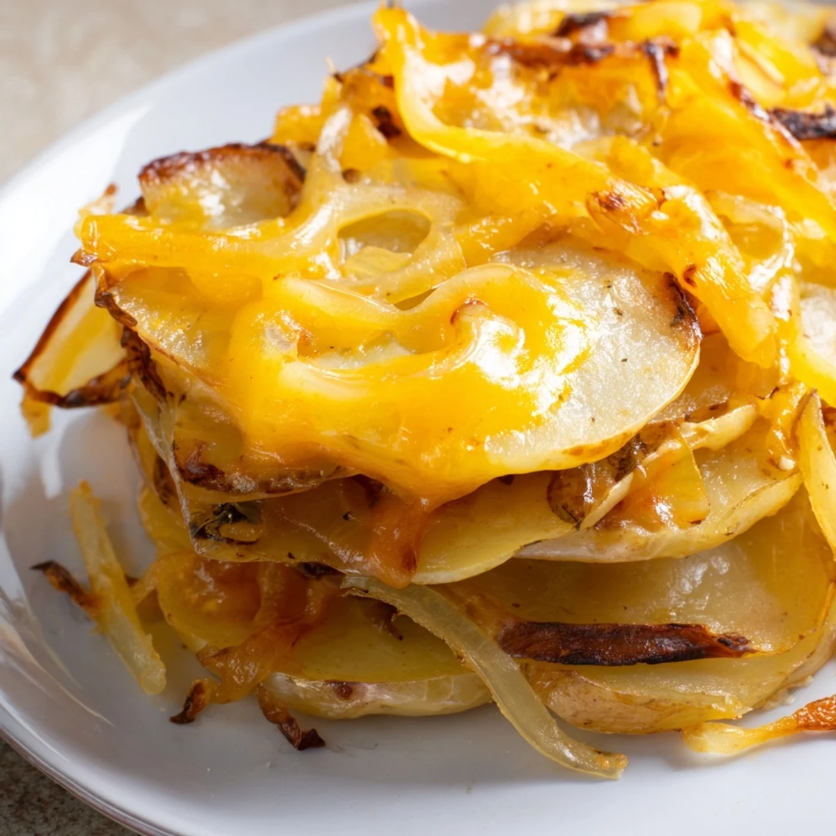 French Onion Potatoes Bake