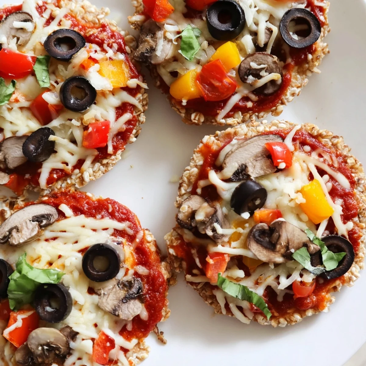 Rice Cake Pizza Squares