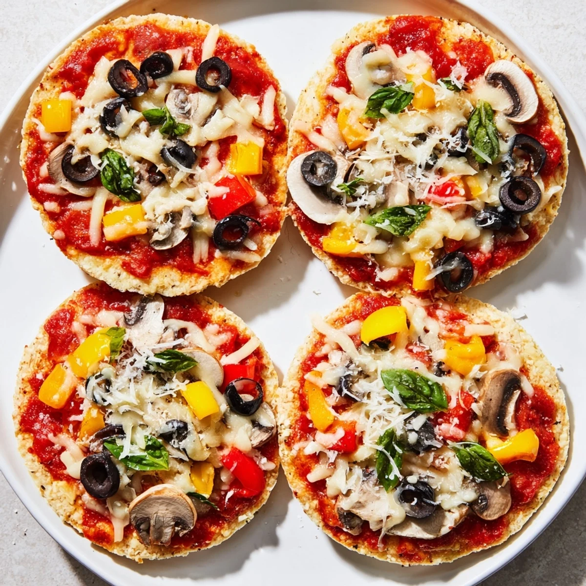 Crispy rice cake pizza squares, loaded with pepperoni and mozzarella, offer a quick and easy Italian bite.