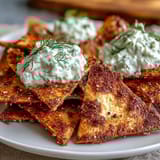 Homemade Pita Chips Tzatziki