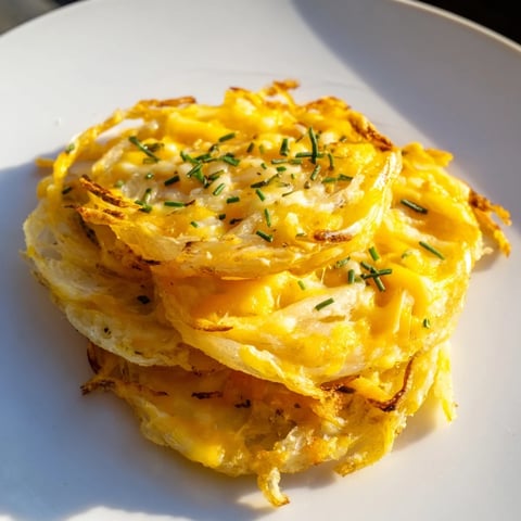 Golden-brown Crispy Onion Cheese Chips, a low-carb appetizer, with bubbling melted mozzarella and cheddar.