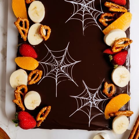 Spiderweb Chocolate Ganache Board