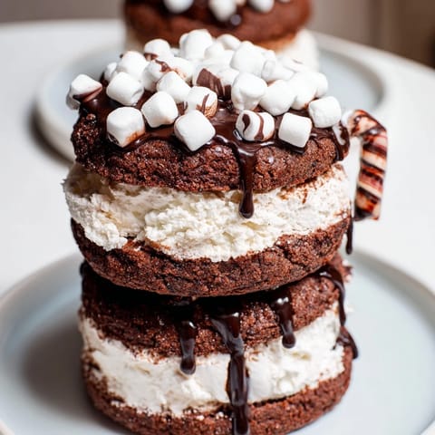 Hot Cocoa Cookie Stack