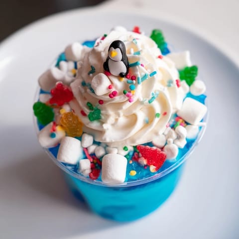 Snow Globe Jello Cups