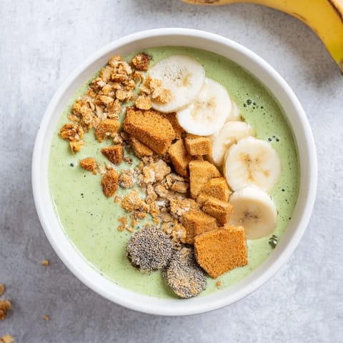 Gingerbread Cookie Matcha Bowl