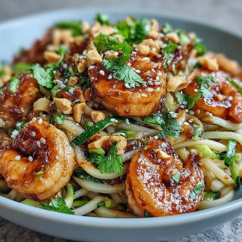 Asian Noodle Bowl with Shrimp