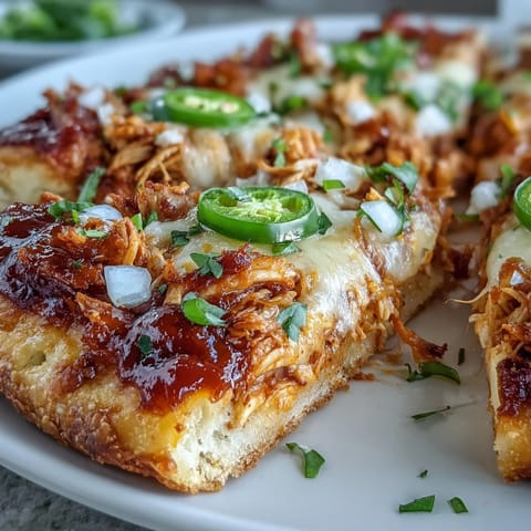 Sizzling hot Garlic Naan Chicken Enchilada Pizzas are pulled from the oven on a rustic wooden board.