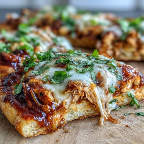Cheesy garlic naan pizzas loaded with juicy shredded chicken, tangy red enchilada sauce, and fresh cilantro for a quick meal.