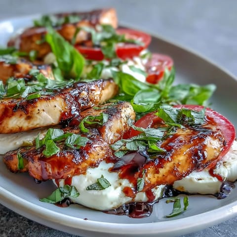 Grilled Chicken Caprese Salad