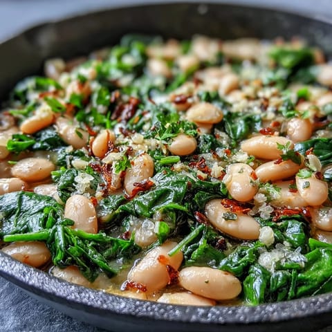 Vegan Lemon Garlic Beans