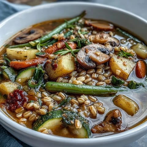 Rustic Vegetable Barley Soup