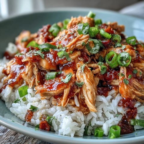 Hearty Crockpot Mississippi Chicken Rice Bowls with tender shredded chicken, zesty pepperoncini, and ranch flavors over fluffy rice.