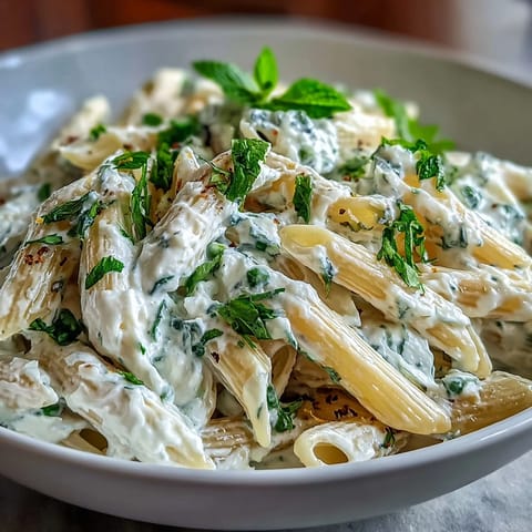Pea Ricotta Pasta with Mint