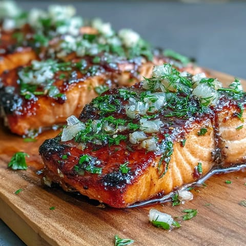 Cedar Plank Salmon with Lemon Dill, smoky and aromatic, grilled to perfection with fresh herbs and citrus slices.
