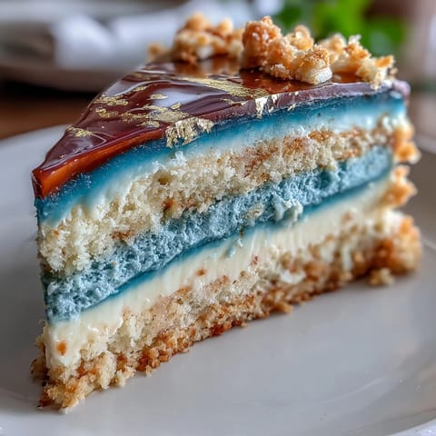 Elegant dark blue and gold ombre graduation cake with smooth vanilla buttercream frosting, perfect for celebrating academic achievements.