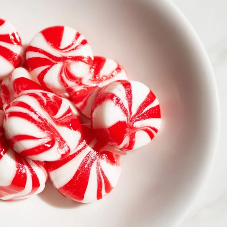 Shiny, melted peppermint candies create a beautiful, edible No-Bake Peppermint Candy Bowl perfect as a festive dish.