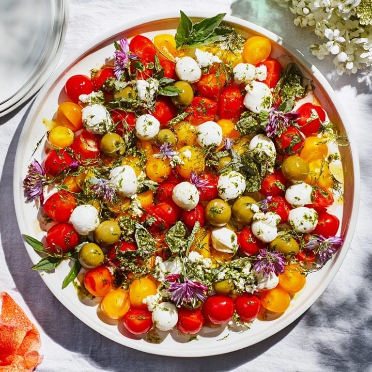 Mediterranean flavors shine in this easy Appetizer Wreath, showcasing olives and tomatoes for a festive treat.