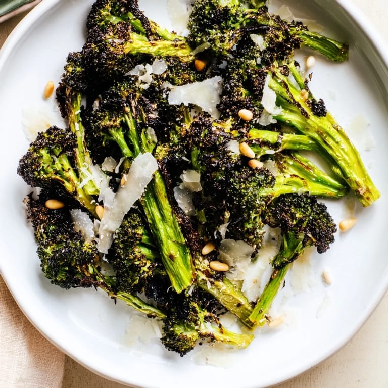 Enjoy this easy, flavorful charred broccoli salad with Parmesan; a naturally gluten-free dish.