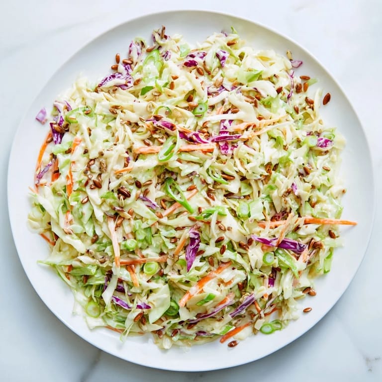 Look at the inviting texture of this crunchy coleslaw salad, ready to be enjoyed as a refreshing side dish.