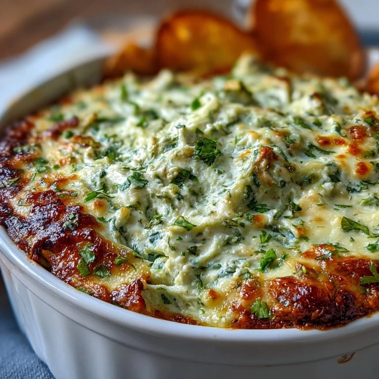 Cheesy Cilantro and Lime Chicken dip in a casserole dish, garnished with lime wedges and cilantro.
