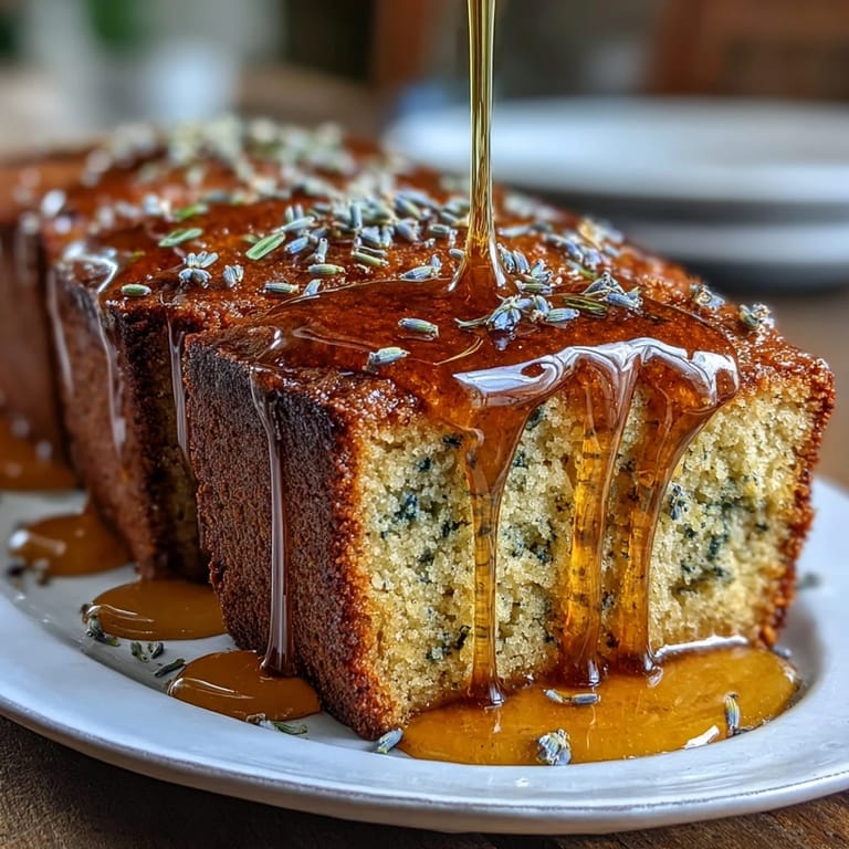 Beautifully layered salted honey lavender cake with edible lavender garnish, ideal for elegant dessert tables and celebrations.