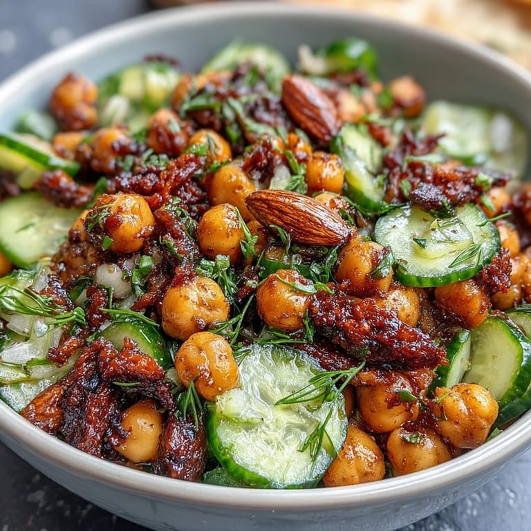 Light and healthy chickpea salad with crunchy celery, carrots, and a bold Dijon vinaigrette, perfect for lunch or a side.