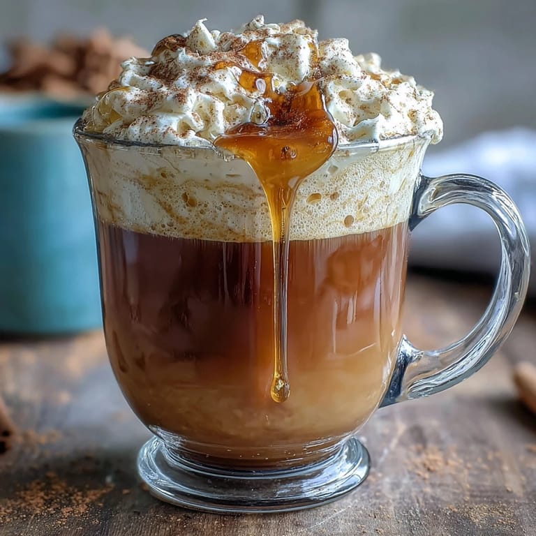Velvety dandelion root tea latte with oat milk and honey, served in cozy ceramic mugs for a soothing drink.