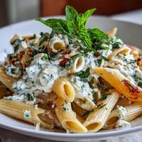 Creamy Pea and Ricotta Pasta with Mint, a vibrant vegetarian dish with fresh peas, ricotta, and zesty lemon.