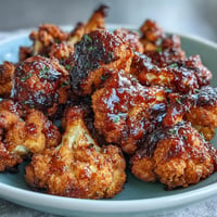 Vegan BBQ Cauliflower Wings: crispy, saucy florets with creamy ranch dip.